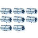Coufce 8 ADET 1/2 inç / 12,7 mm Çaplı Metal Raf Konnektörü, Kaba Dişli 0,019 inç / 0,5 mm Kalın Raf Konnektörleri, Direk Konnektörü, Raf Ünitesi için Tel Raf Direği Konnektörleri, Tel Raf Rafı