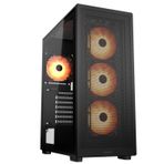 COUGAR Oyun | Oyun PC KILIFI | MX220RVBBLACK - ATX Ara Kasa - 4 Önceden Yüklenmiş ARGB 120mm Fan - Maksimum Soğutma Kapasitesi - USB 3.2 Gen 2 Tip C Desteği