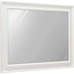 Country Şifonyer Aynası - Mat Lake Beyaz 90X65X4 cm (Gxyxd) - Diamond Beyaz