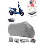 Coverall Apachi Alfa 50 Arka Çanta Uyumlu (Gri) Motorsiket Brandası Motor Örtüsü Çadır Su Geçirmez Motosiklet Kılıfı Motor Brandası - Gri- Arka Çanta UYUMLU