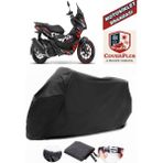 Coverall Aprilia Sr Gt 200 Siyah Motorsiket Brandası Motor Örtüsü Çadır Su Geçirmez Motosiklet Kılıfı Motor Brandası - Siyah- Arka Çanta UYUMSUZ