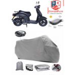 Coverall Arora Ar 50-20 Today Arka Çanta Uyumlu (Gri) Motorsiket Brandası Motor Örtüsü Çadır Su Geçirmez Motosiklet Kılıfı Motor Brandası - Gri- Arka Çanta UYUMLU