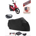 Coverall Arora Ar 50-50 Kasırga Siyah Arka Çanta Uyumlu Motorsiket Brandası Motor Örtüsü Çadır Su Geçirmez Motosiklet Kılıfı Motor Brandası - Siyah- Arka Çanta UYUMLU