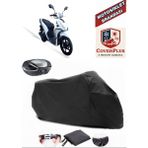 Coverall Arora Boss 125 Siyah Arka Çanta Uyumlu Motorsiket Brandası Motor Örtüsü Çadır Su Geçirmez Motosiklet Kılıfı Motor Brandası - Siyah- Arka Çanta UYUMLU