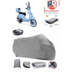 Coverall Arora Safari 125 Arka Çanta Uyumlu (Gri) Motorsiket Brandası Motor Örtüsü Çadır Su Geçirmez Motosiklet Kılıfı Motor Brandası - Gri- Arka Çanta UYUMLU
