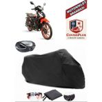 Coverall Arora Smart 50 Siyah Arka Çanta Uyumlu Motorsiket Brandası Motor Örtüsü Çadır Su Geçirmez Motosiklet Kılıfı Motor Brandası - Siyah- Arka Çanta UYUMLU