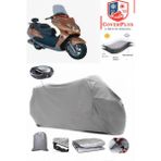 Coverall Asya As 150 T 19 A Arka Çanta Uyumlu (Gri) Motorsiket Brandası Motor Örtüsü Çadır Su Geçirmez Motosiklet Kılıfı Motor Brandası - Gri- Arka Çanta UYUMLU