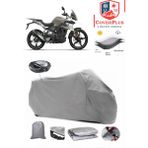 Coverall Bmw G 310 Gs Arka Çanta Uyumlu (Gri) Motorsiket Brandası Motor Örtüsü Çadır Su Geçirmez Motosiklet Kılıfı Motor Brandası - Gri- Arka Çanta UYUMLU