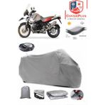 Coverall Bmw R 1150 Gs Adventure Arka Çanta Uyumlu (Gri) Motorsiket Brandası Motor Örtüsü Çadır Su Geçirmez Motosiklet Kılıfı Motor Brandası - Gri- Arka Çanta UYUMLU