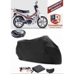 Coverall Falcon Kmt 50 Magic Siyah Arka Çanta Uyumlu Motorsiket Brandası Motor Örtüsü Çadır Su Geçirmez Motosiklet Kılıfı Motor Brandası - Siyah- Arka Çanta UYUMLU