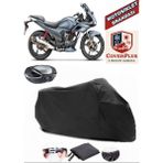 Coverall Hero Karizma Siyah Arka Çanta Uyumlu Motorsiket Brandası Motor Örtüsü Çadır Su Geçirmez Motosiklet Kılıfı Motor Brandası - Siyah- Arka Çanta UYUMLU