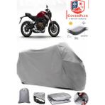 Coverall Honda Cb 650 R Gri Motorsiket Brandası Motor Örtüsü Çadır Su Geçirmez Motosiklet Kılıfı Motor Brandası - Gri- Arka Çanta UYUMSUZ