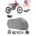Coverall Honda Crf 250 x Arka Çanta Uyumlu (Gri) Motorsiket Brandası Motor Örtüsü Çadır Su Geçirmez Motosiklet Kılıfı Motor Brandası - Gri- Arka Çanta UYUMLU