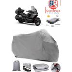 Coverall Honda Goldwing Gl 1800 Gri Motorsiket Brandası Motor Örtüsü Çadır Su Geçirmez Motosiklet Kılıfı Motor Brandası - Gri- Arka Çanta UYUMSUZ