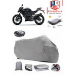 Coverall Kawasaki Z 250SL Arka Çanta Uyumlu (Gri) Motorsiket Brandası Motor Örtüsü Çadır Su Geçirmez Motosiklet Kılıfı Motor Brandası - Gri- Arka Çanta UYUMLU