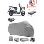 Coverall Kymco Agility Carry 125I Arka Çanta Uyumlu (Gri) Motorsiket Brandası Motor Örtüsü Çadır Su Geçirmez Motosiklet Kılıfı Motor Brandası - Gri- Arka Çanta UYUMLU