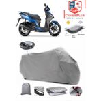 Coverall Kymco Agility S 125 Arka Çanta Uyumlu (Gri) Motorsiket Brandası Motor Örtüsü Çadır Su Geçirmez Motosiklet Kılıfı Motor Brandası - Gri- Arka Çanta UYUMLU