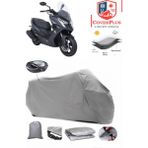 Coverall Kymco Dink R 150 Arka Çanta Uyumlu (Gri) Motorsiket Brandası Motor Örtüsü Çadır Su Geçirmez Motosiklet Kılıfı Motor Brandası - Gri- Arka Çanta UYUMLU