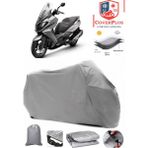 Coverall Kymco Downtown 250I Gri Motorsiket Brandası Motor Örtüsü Çadır Su Geçirmez Motosiklet Kılıfı Motor Brandası - Gri- Arka Çanta UYUMSUZ