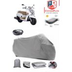 Coverall Kymco Like 125 Arka Çanta Uyumlu (Gri) Motorsiket Brandası Motor Örtüsü Çadır Su Geçirmez Motosiklet Kılıfı Motor Brandası - Gri- Arka Çanta UYUMLU
