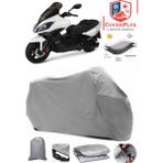 Coverall Kymco Xciting 500I R Gri Motorsiket Brandası Motor Örtüsü Çadır Su Geçirmez Motosiklet Kılıfı Motor Brandası - Gri- Arka Çanta UYUMSUZ