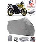 Coverall Lifan Kpr 200 Gri Motorsiket Brandası Motor Örtüsü Çadır Su Geçirmez Motosiklet Kılıfı Motor Brandası - Gri- Arka Çanta UYUMSUZ