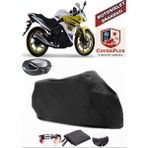 Coverall Lifan Kpr 200 Siyah Arka Çanta Uyumlu Motorsiket Brandası Motor Örtüsü Çadır Su Geçirmez Motosiklet Kılıfı Motor Brandası - Siyah- Arka Çanta UYUMLU