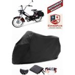 Coverall Mobylette Bionik 52 Siyah Motorsiket Brandası Motor Örtüsü Çadır Su Geçirmez Motosiklet Kılıfı Motor Brandası - Siyah- Arka Çanta UYUMSUZ