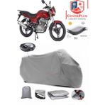 Coverall Mondial 125 Mh Arka Çanta Uyumlu (Gri) Motorsiket Brandası Motor Örtüsü Çadır Su Geçirmez Motosiklet Kılıfı Motor Brandası - Gri- Arka Çanta UYUMLU