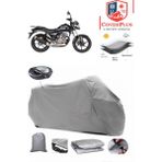 Coverall Mondial 125 Vulture I Arka Çanta Uyumlu (Gri) Motorsiket Brandası Motor Örtüsü Çadır Su Geçirmez Motosiklet Kılıfı Motor Brandası - Gri- Arka Çanta UYUMLU