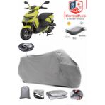 Coverall Mondial Air Time Arka Çanta Uyumlu (Gri) Motorsiket Brandası Motor Örtüsü Çadır Su Geçirmez Motosiklet Kılıfı Motor Brandası - Gri- Arka Çanta UYUMLU