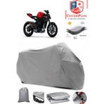 Coverall Mv Agusta Brutale 800 Rosso Gri Motorsiket Brandası Motor Örtüsü Çadır Su Geçirmez Motosiklet Kılıfı Motor Brandası - Gri- Arka Çanta UYUMSUZ