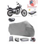 Coverall Regal Raptor Classic 125 Arka Çanta Uyumlu (Gri) Motorsiket Brandası Motor Örtüsü Çadır Su Geçirmez Motosiklet Kılıfı Motor Brandası - Gri- Arka Çanta UYUMLU