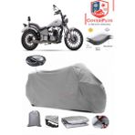 Coverall Regal Raptor Daytona 350 Arka Çanta Uyumlu (Gri) Motorsiket Brandası Motor Örtüsü Çadır Su Geçirmez Motosiklet Kılıfı Motor Brandası - Gri- Arka Çanta UYUMLU