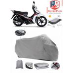 Coverall Rks Next 100 Arka Çanta Uyumlu (Gri) Motorsiket Brandası Motor Örtüsü Çadır Su Geçirmez Motosiklet Kılıfı Motor Brandası - Gri- Arka Çanta UYUMLU