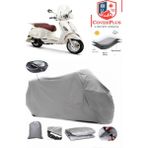 Coverall Rks Pride 125 Arka Çanta Uyumlu (Gri) Motorsiket Brandası Motor Örtüsü Çadır Su Geçirmez Motosiklet Kılıfı Motor Brandası - Gri- Arka Çanta UYUMLU