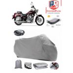 Coverall Salcano Sm 250-4 Arka Çanta Uyumlu (Gri) Motorsiket Brandası Motor Örtüsü Çadır Su Geçirmez Motosiklet Kılıfı Motor Brandası - Gri- Arka Çanta UYUMLU