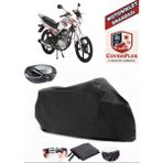 Coverall Salcano Tiger 100 Siyah Arka Çanta Uyumlu Motorsiket Brandası Motor Örtüsü Çadır Su Geçirmez Motosiklet Kılıfı Motor Brandası - Siyah- Arka Çanta UYUMLU