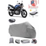 Coverall Suzuki Gs 500 Arka Çanta Uyumlu (Gri) Motorsiket Brandası Motor Örtüsü Çadır Su Geçirmez Motosiklet Kılıfı Motor Brandası - Gri- Arka Çanta UYUMLU