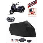 Coverall Sym Adx 125 Siyah Arka Çanta Uyumlu Motorsiket Brandası Motor Örtüsü Çadır Su Geçirmez Motosiklet Kılıfı Motor Brandası - Siyah- Arka Çanta UYUMLU