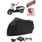 Coverall Sym Allo 125 Siyah Motorsiket Brandası Motor Örtüsü Çadır Su Geçirmez Motosiklet Kılıfı Motor Brandası - Siyah- Arka Çanta UYUMSUZ