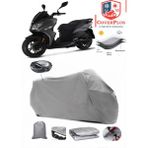 Coverall Sym Jet 14 200I Abs Arka Çanta Uyumlu (Gri) Motorsiket Brandası Motor Örtüsü Çadır Su Geçirmez Motosiklet Kılıfı Motor Brandası - Gri- Arka Çanta UYUMLU