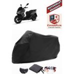 Coverall Sym Jet 14 200I Siyah Motorsiket Brandası Motor Örtüsü Çadır Su Geçirmez Motosiklet Kılıfı Motor Brandası - Siyah- Arka Çanta UYUMSUZ
