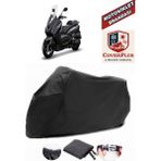 Coverall Sym Maxi 400I Siyah Motorsiket Brandası Motor Örtüsü Çadır Su Geçirmez Motosiklet Kılıfı Motor Brandası - Siyah- Arka Çanta UYUMSUZ