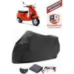 Coverall Vespa Lx 150 I.e Siyah Motorsiket Brandası Motor Örtüsü Çadır Su Geçirmez Motosiklet Kılıfı Motor Brandası - Siyah- Arka Çanta UYUMSUZ