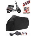 Coverall Vespa Sprint 50 Siyah Motorsiket Brandası Motor Örtüsü Çadır Su Geçirmez Motosiklet Kılıfı Motor Brandası - Siyah- Arka Çanta UYUMSUZ