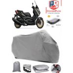 Coverall Yamaha X-Max 400 Tech Max Gri Motorsiket Brandası Motor Örtüsü Çadır Su Geçirmez Motosiklet Kılıfı Motor Brandası - Gri- Arka Çanta UYUMSUZ