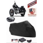 Coverall Yuki Benda Rock 250 Siyah Arka Çanta Uyumlu Motorsiket Brandası Motor Örtüsü Çadır Su Geçirmez Motosiklet Kılıfı Motor Brandası - Siyah- Arka Çanta UYUMLU