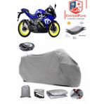 Coverall Yuki Taro Gp2 Arka Çanta Uyumlu (Gri) Motorsiket Brandası Motor Örtüsü Çadır Su Geçirmez Motosiklet Kılıfı Motor Brandası - Gri- Arka Çanta UYUMLU