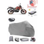 Coverall Yuki Tekken 125 Arka Çanta Uyumlu (Gri) Motorsiket Brandası Motor Örtüsü Çadır Su Geçirmez Motosiklet Kılıfı Motor Brandası - Gri- Arka Çanta UYUMLU
